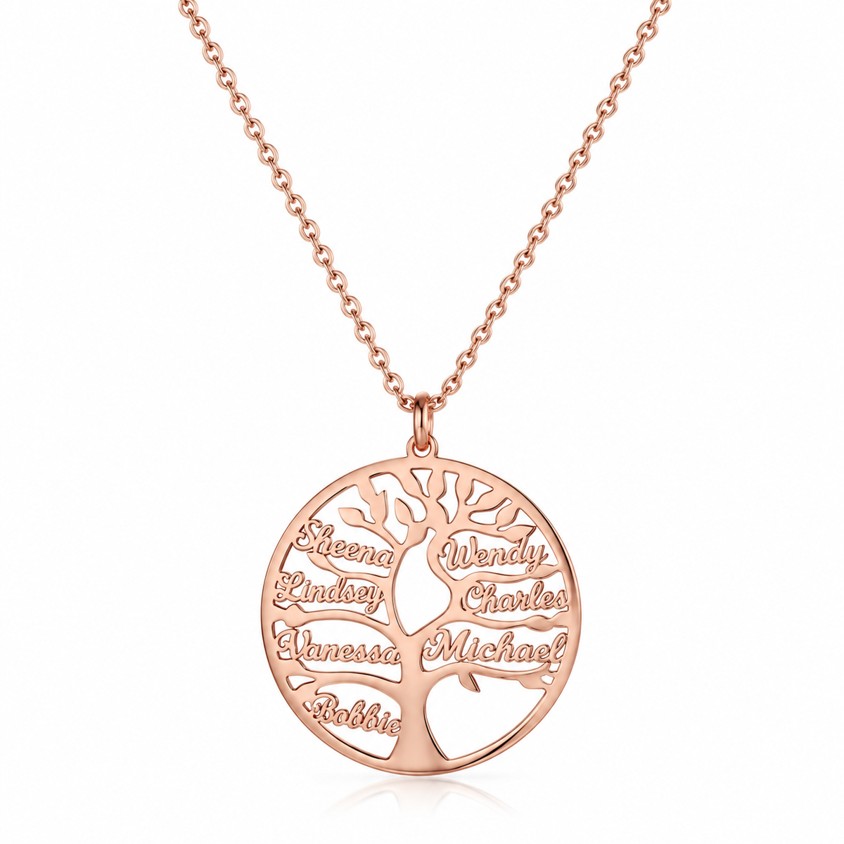 Collar Personalizado de Árbol Genealógico