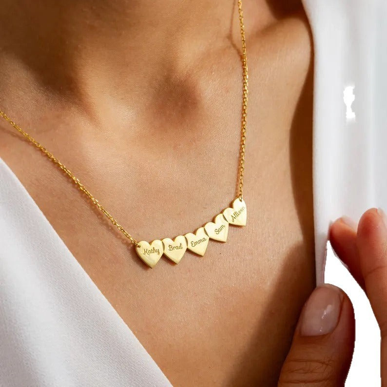 Collar Personalizado de Corazón con Nombre