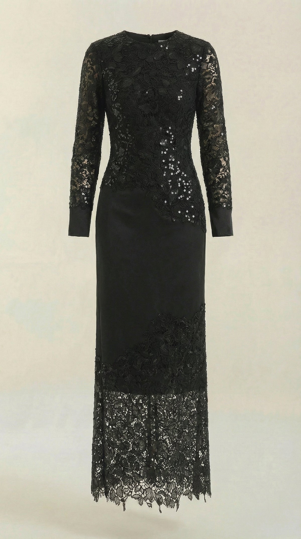 Elise | Vestido Maxi con Lentejuelas y Encaje