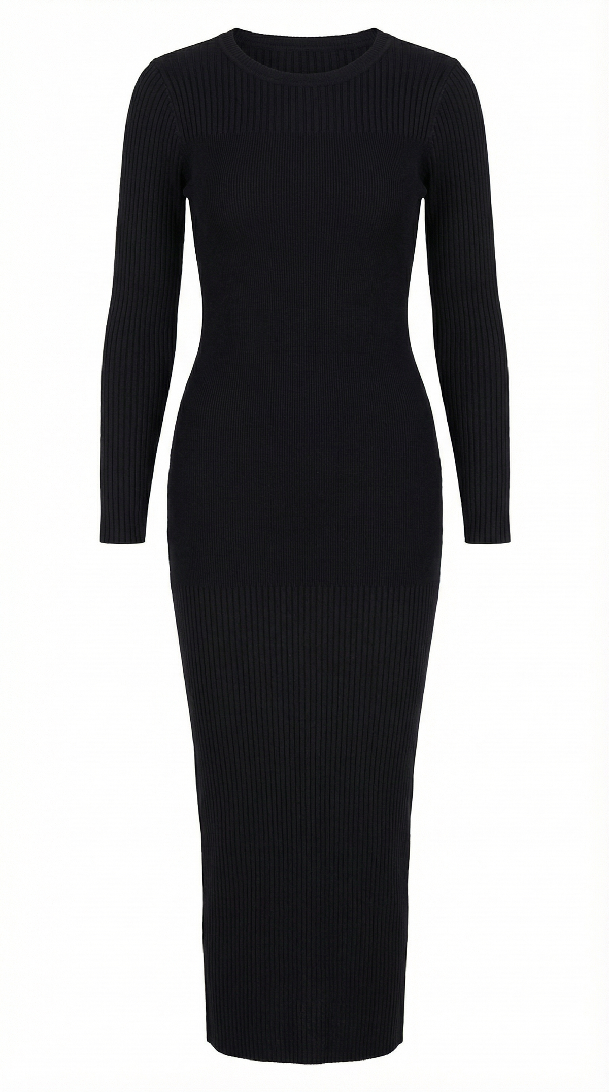 Sheila | Vestido Midi Ajustado de Canalé