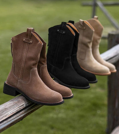 Rodeo | Botines de 100% Cuero Velour y Suela de Tendón de Buey