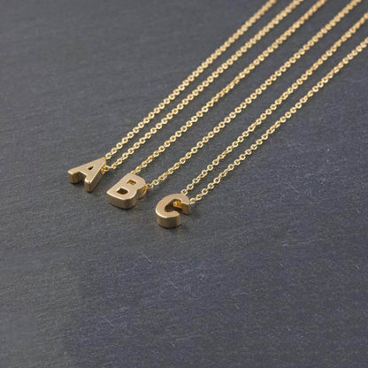Collar Inicial Personalizado Minimalista en Oro o Plata