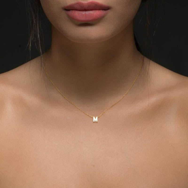 Collar Inicial Personalizado Minimalista en Oro o Plata