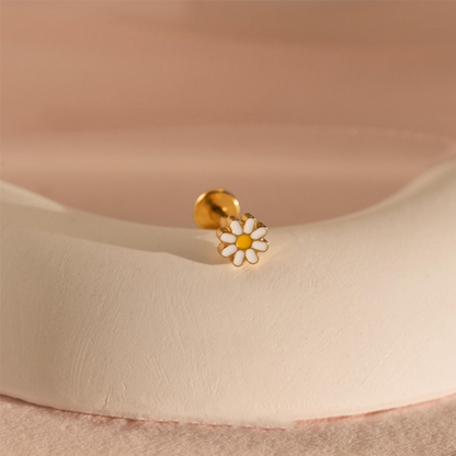 Pendientes de Bolita en Forma de Margarita