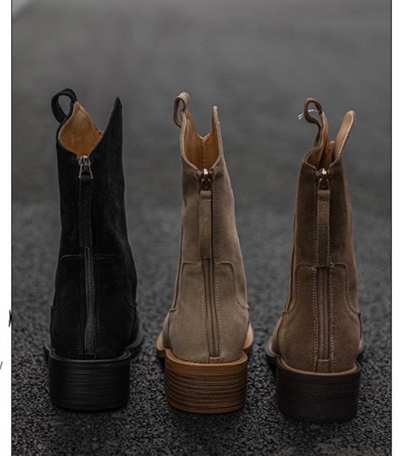 Rodeo | Botines de 100% Cuero Velour y Suela de Tendón de Buey