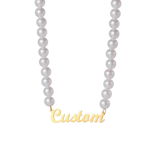 Collar Personalizado con Nombre de Perlas