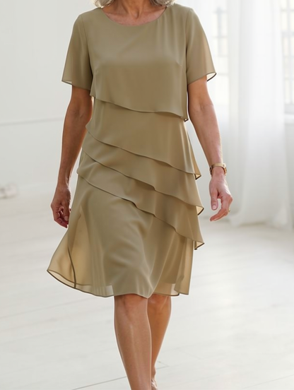 Juliette | Vestido elegante volante básico