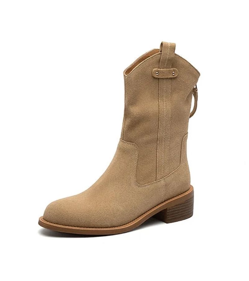 Rodeo | Botines de 100% Cuero Velour y Suela de Tendón de Buey