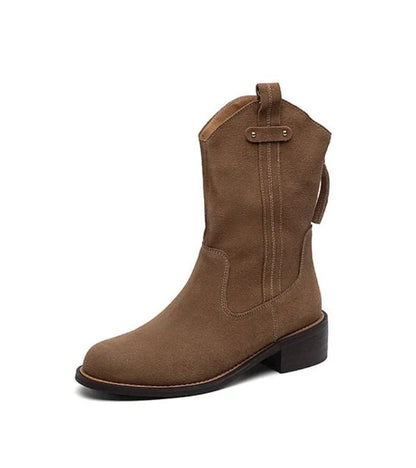 Rodeo | Botines de 100% Cuero Velour y Suela de Tendón de Buey