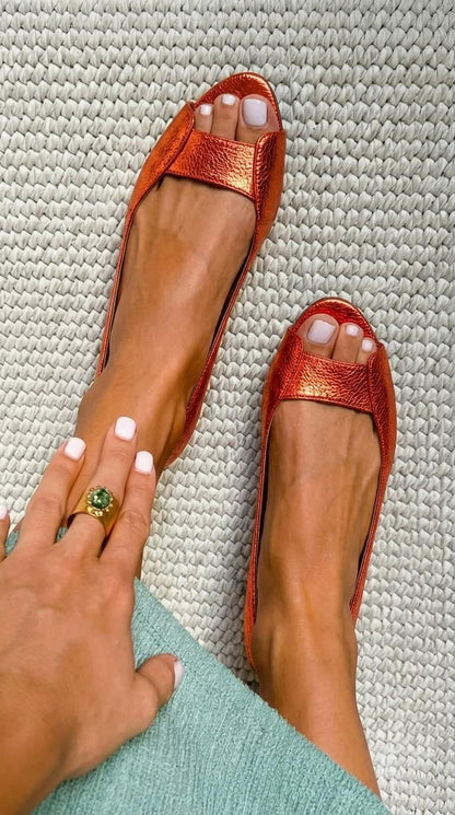 Adelina | Sandalias Doradas Cómodas y Elegantes