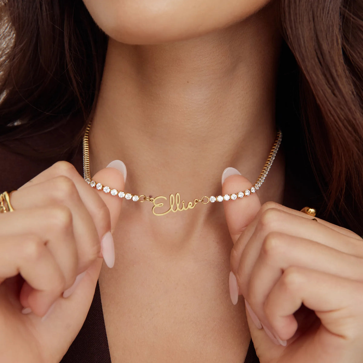 Collar de Tenis con Nombre Personalizado