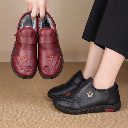 Pilar™ | Zapatos Ortopédicos Forrados con Flores Bordadas