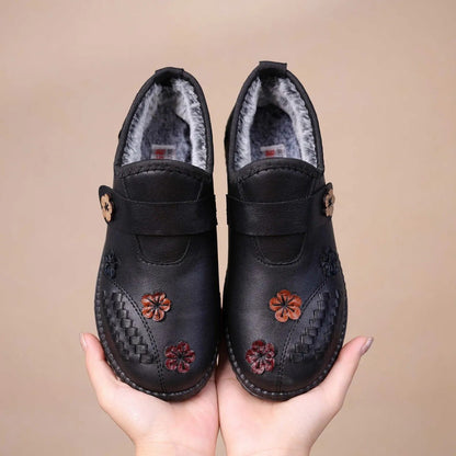 Pilar™ | Zapatos Ortopédicos Forrados con Flores Bordadas