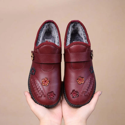 Pilar™ | Zapatos Ortopédicos Forrados con Flores Bordadas