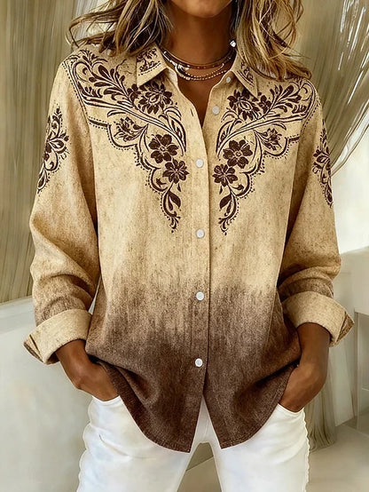 Tucson | Blusa vintage de estilo western con flores