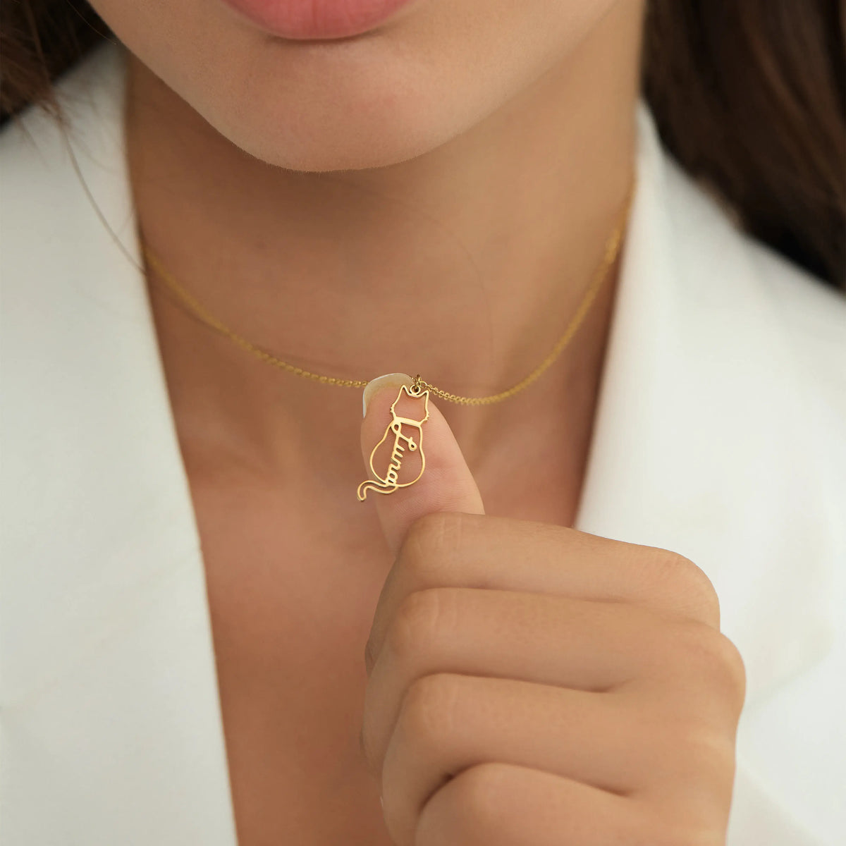 Collar Personalizado con Nombre de Gato