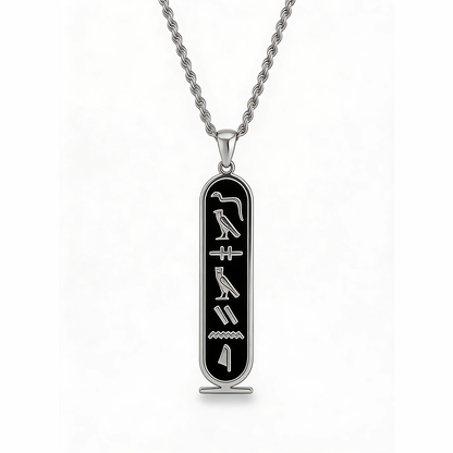 Collar Cartucho Egipcio con Jeroglíficos, Personalizado con Tu Nombre