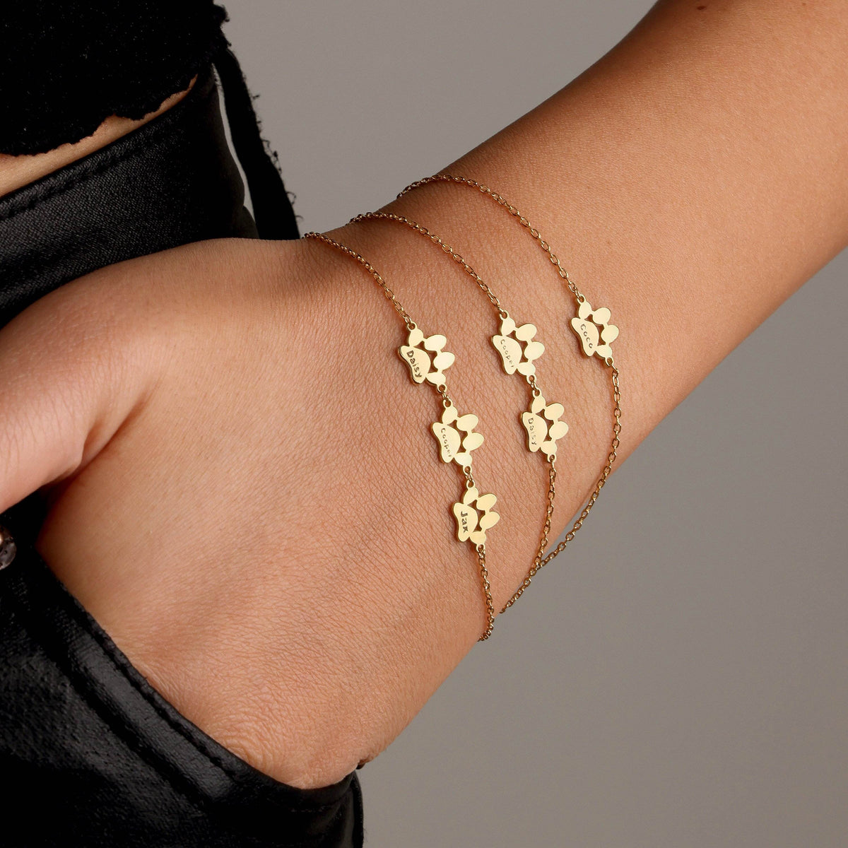Collar o Pulsera con Huella de Patas