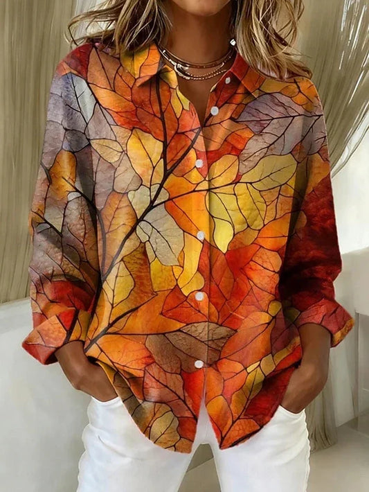 Melrose | Blusa vintage con estampado botánico