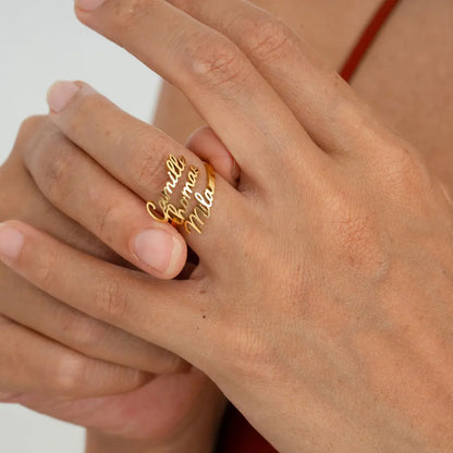 Anillo de Nombres Personalizado