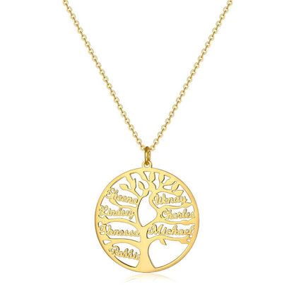 Collar Personalizado de Árbol Genealógico