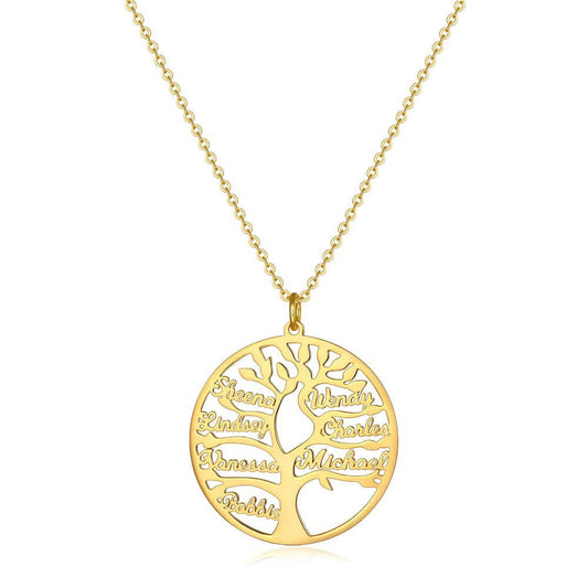 Collar Personalizado de Árbol Genealógico