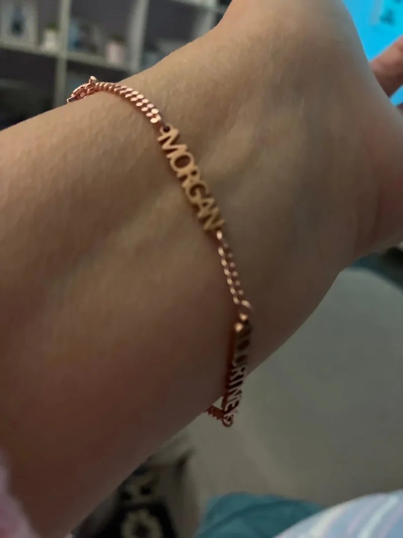 Pulsera de cadena con nombre