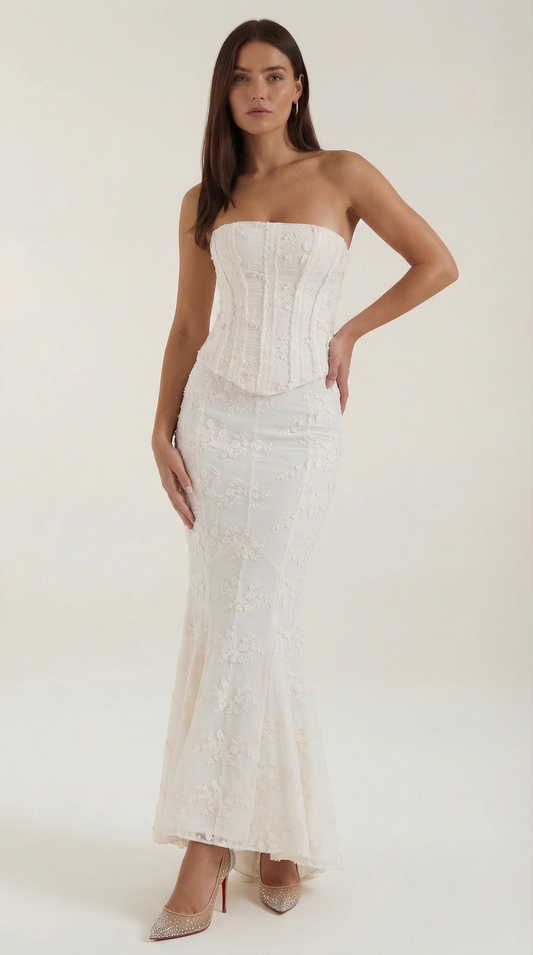 Anastasia | Vestido Largo de Encaje con Corsé