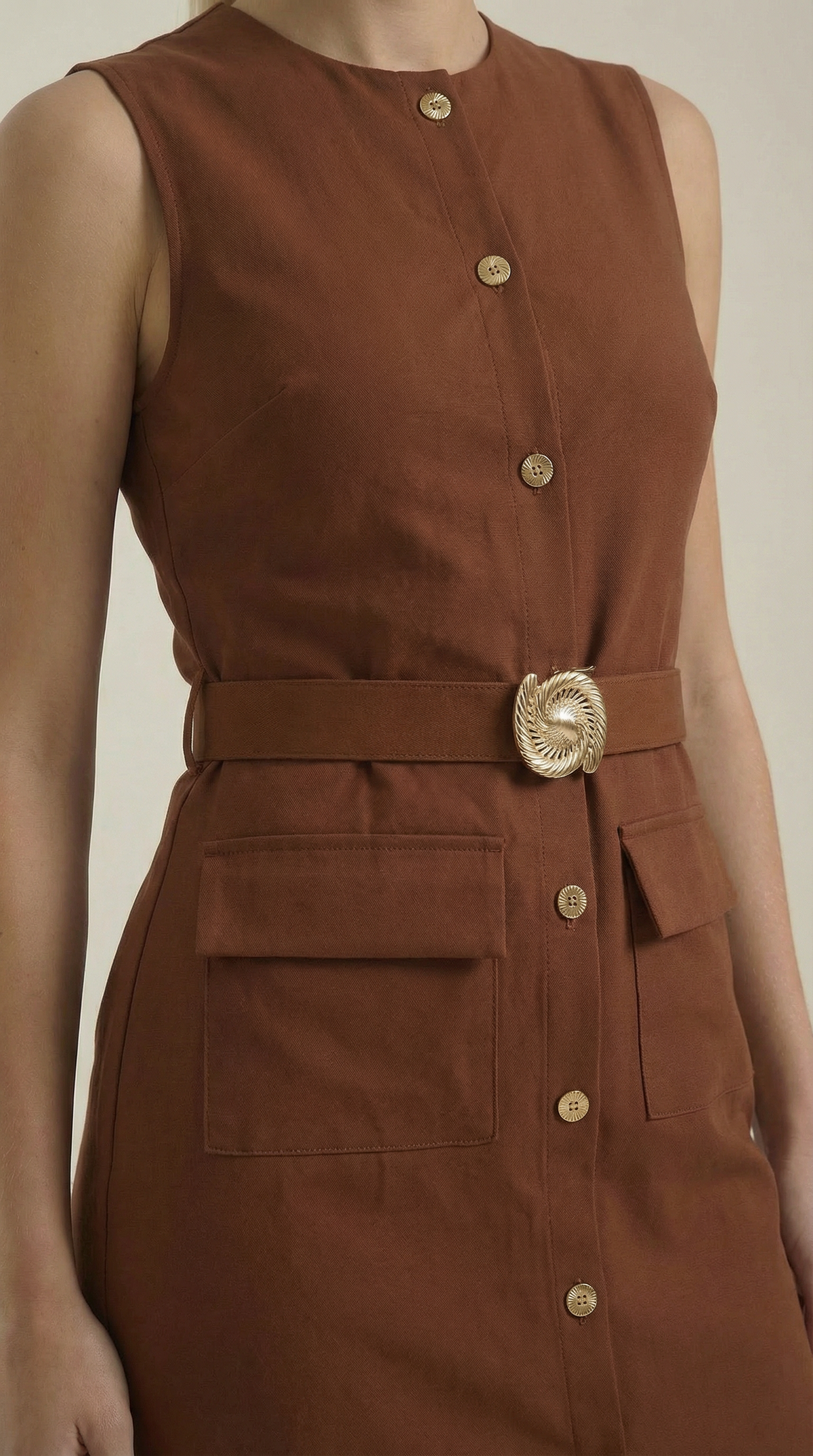 Arlene | Vestido Midi con Botones