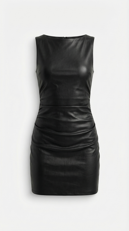 Bernice | Vestido Mini de Piel Sintética