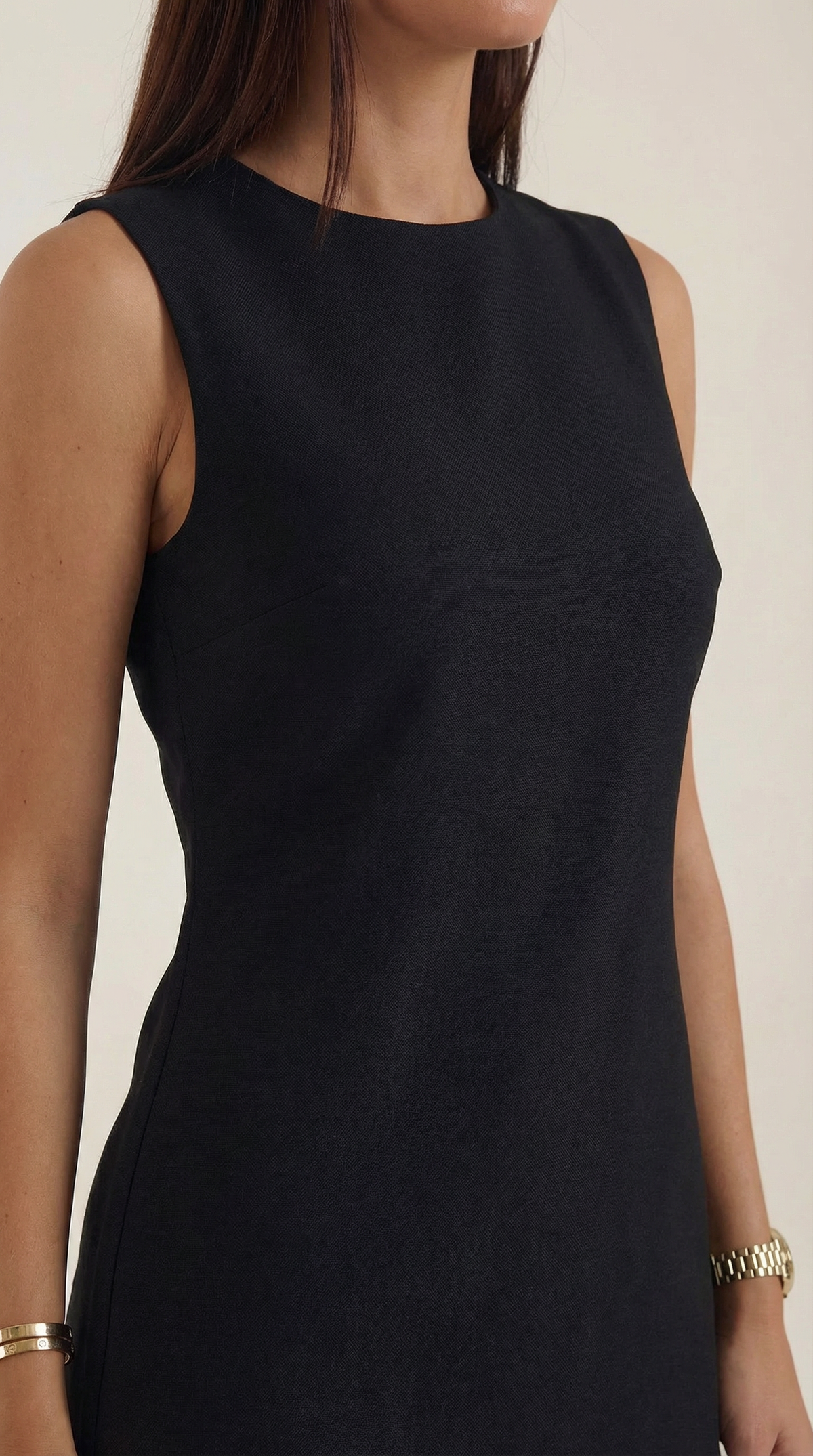 Céline | Vestido Mini Sin Mangas con Corte A