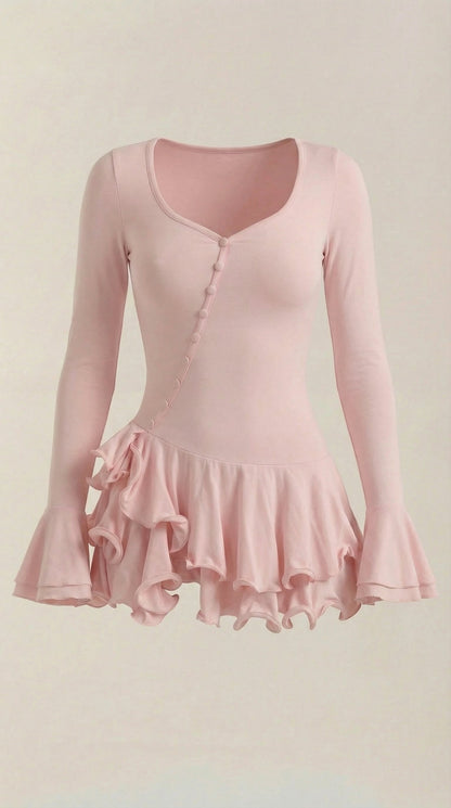 Estelle | Vestido Corto con Volantes