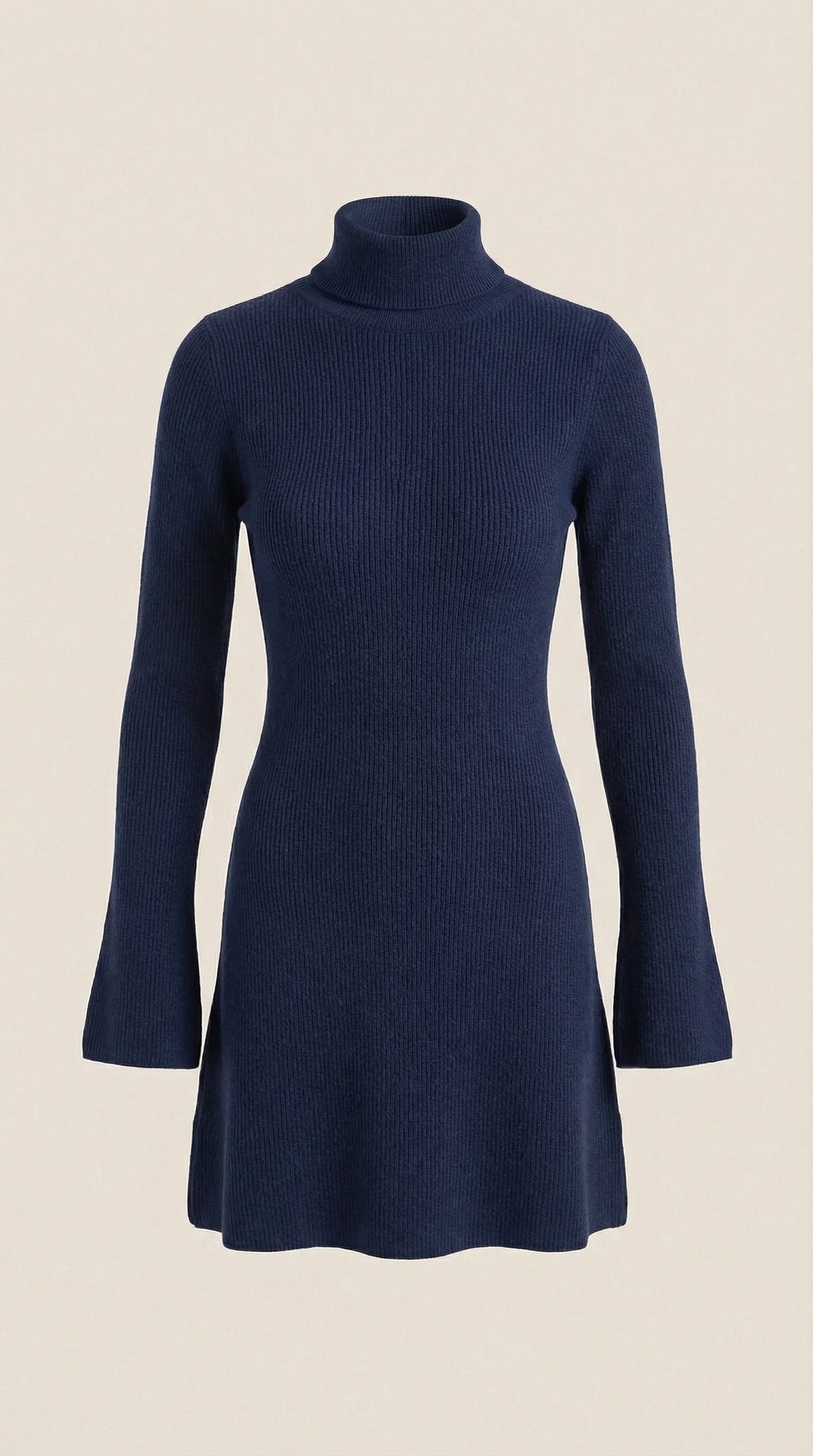 Geneva | Vestido Mini de Punto con Cuello Alto