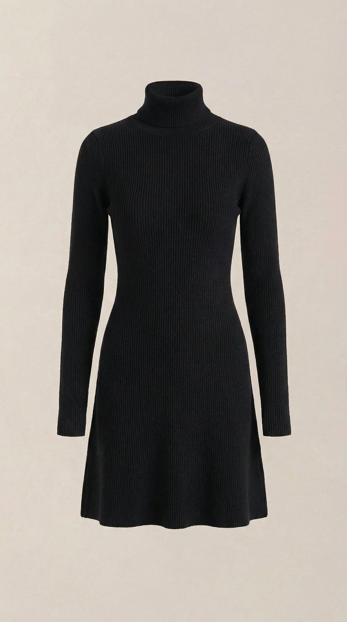 Geneva | Vestido Mini de Punto con Cuello Alto