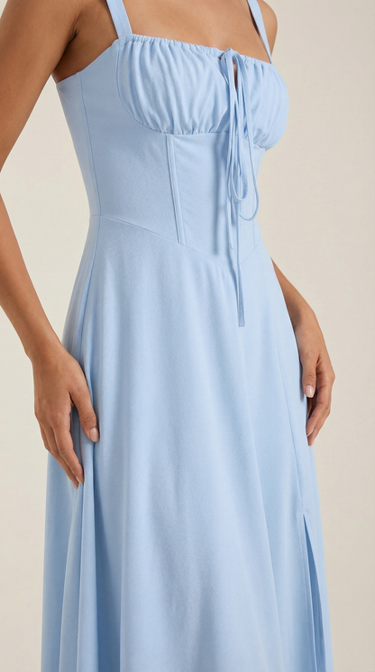 Jade | Vestido Midi con Cordones