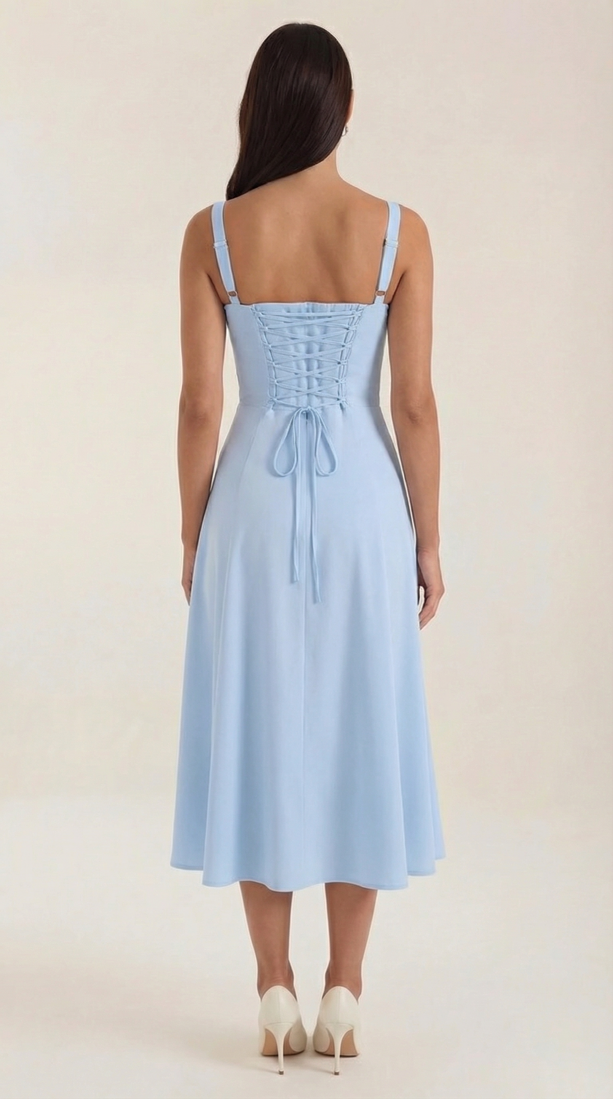 Jade | Vestido Midi con Cordones