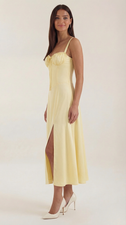 Jade | Vestido Midi con Cordones