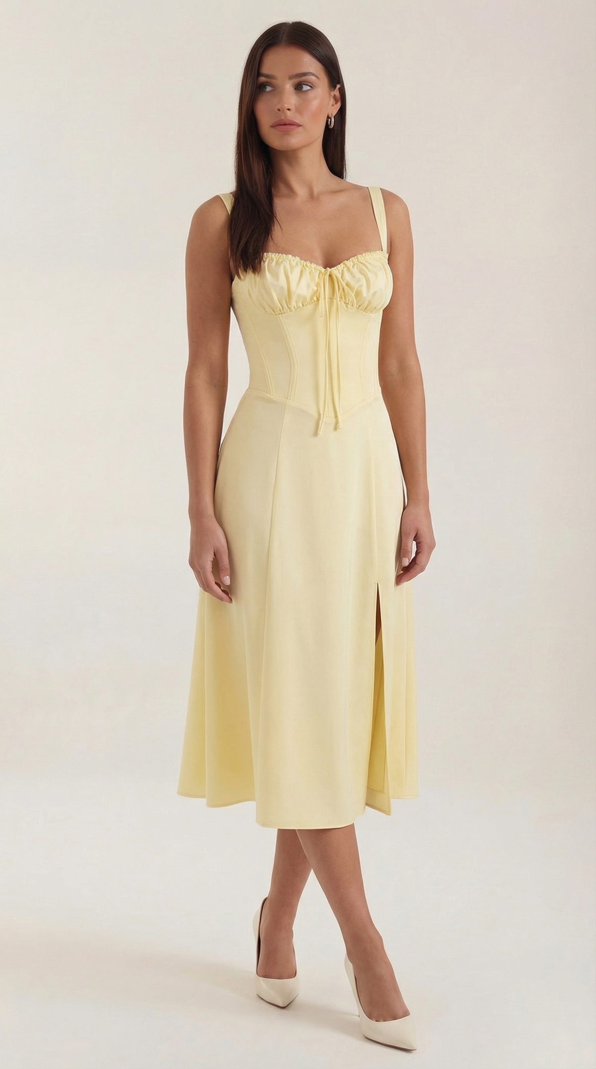Jade | Vestido Midi con Cordones