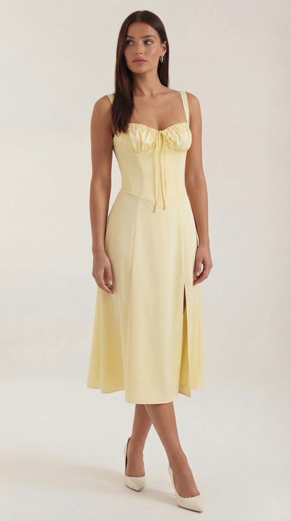 Jade | Vestido Midi con Cordones
