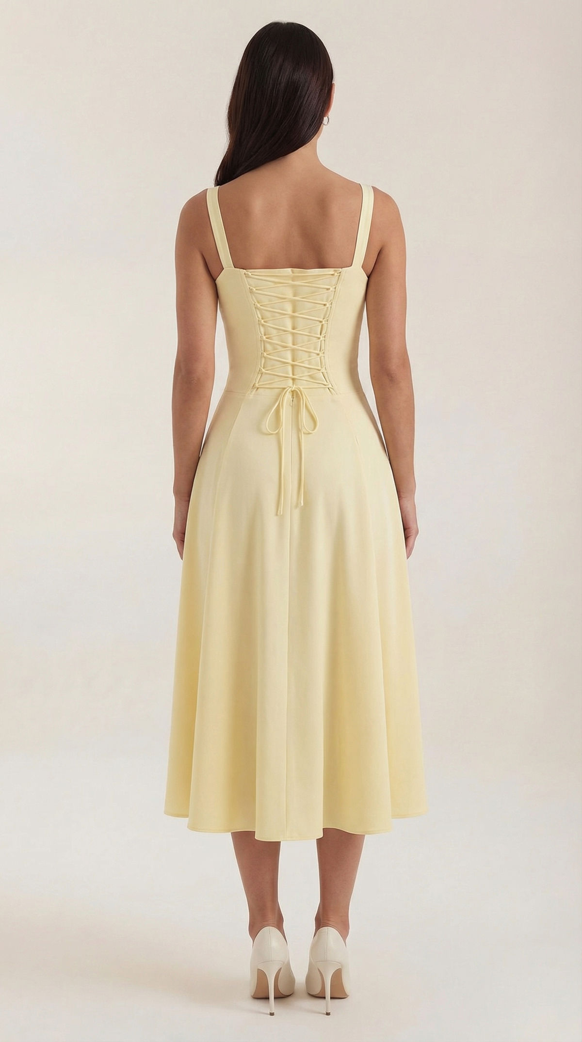 Jade | Vestido Midi con Cordones