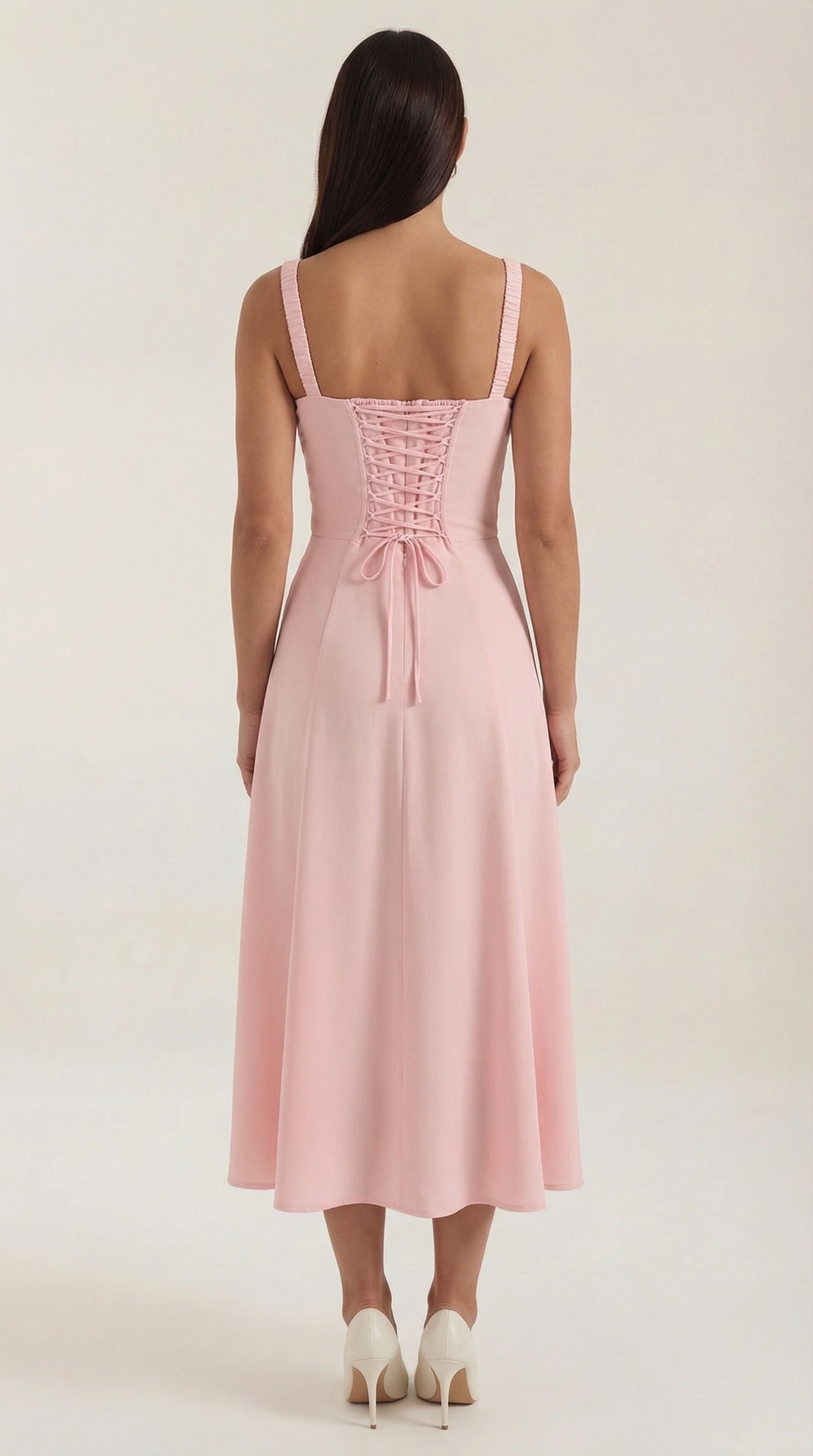 Jade | Vestido Midi con Cordones