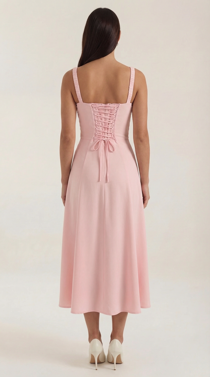 Jade | Vestido Midi con Cordones