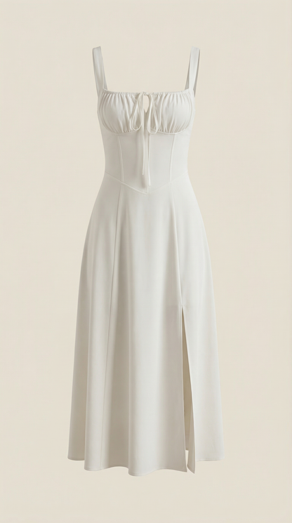 Jade | Vestido Midi con Cordones