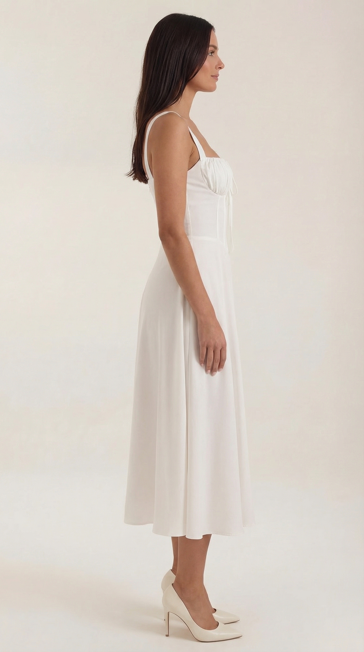Jade | Vestido Midi con Cordones