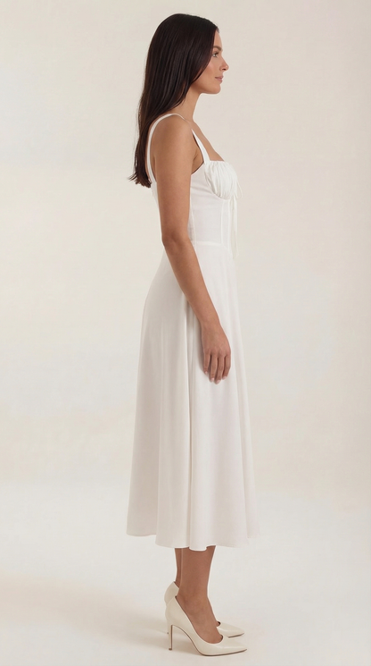 Jade | Vestido Midi con Cordones