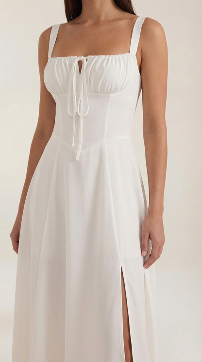 Jade | Vestido Midi con Cordones