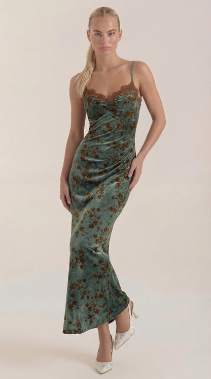 Jeannette | Vestido Midi con Encaje