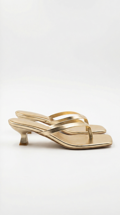 Jessica | Sandalias de Dedo con Tacón Kitten
