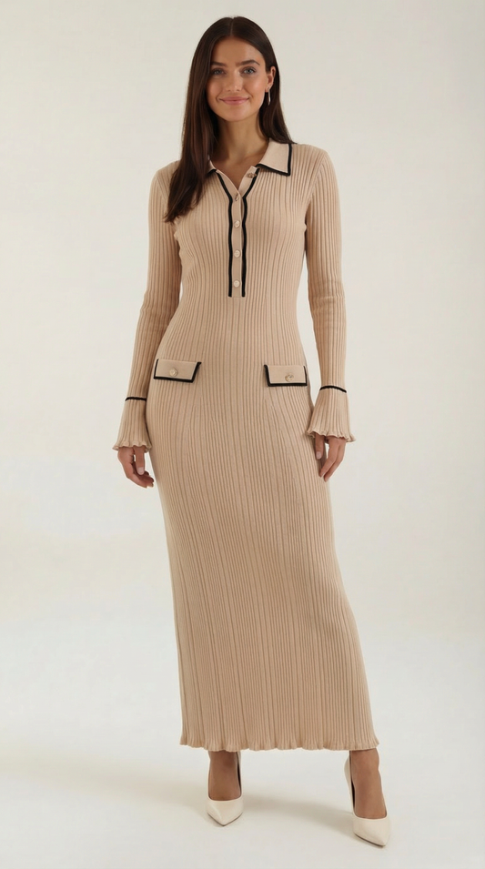 Josephine | Vestido Largo de Punto