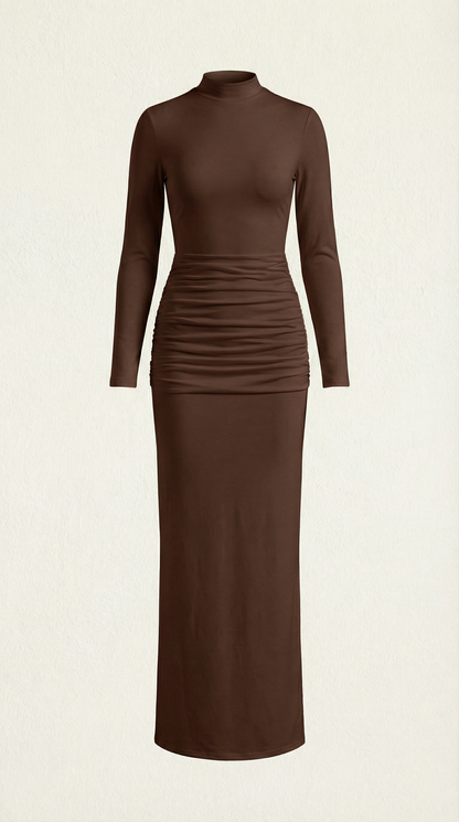 Krista | Vestido Maxi de Cuello Alto